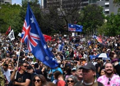 تور استرالیا: تجمع حامیان و مخالفان واکسن کرونا در استرالیا