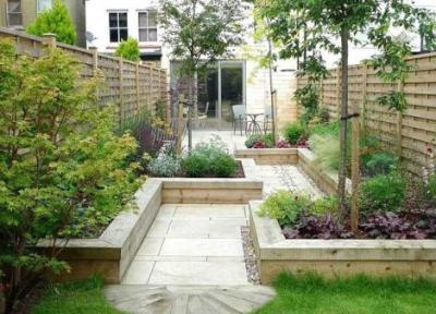 طراحی ویلای دوبلکس: اصول طراحی باغچه حیاط ساختمان