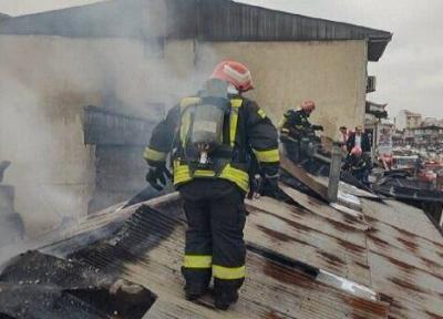 آتش سوزی یک خانه ویلایی در رشت